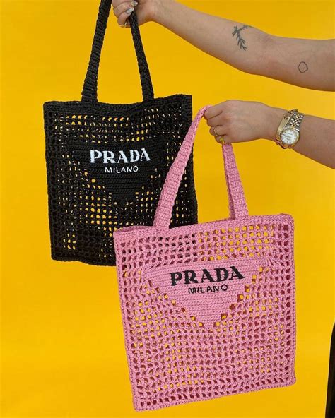 prada silk net bag|Prada recycled bags.